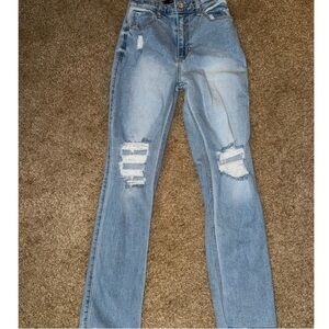 Classic Light Blue Straight Leg Women's Jeans